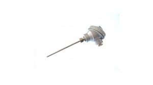 Resistance Thermometer with DIN B Terminal Head 300mm Class B 100Ohm 450°C 1x Pt100, 4-Wire Circuit
